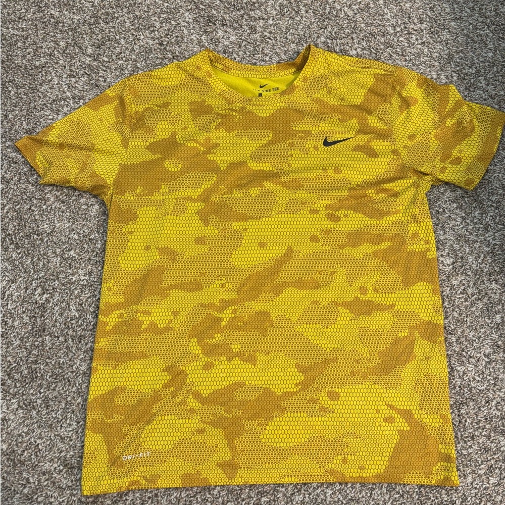 Nike Yellow Camo T-Shirt